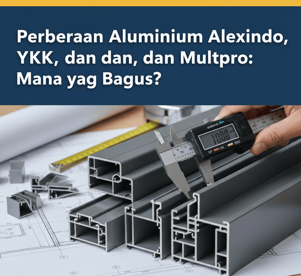 Perbedaan Aluminium Alexindo, YKK, dan Multipro: Mana yang Bagus?