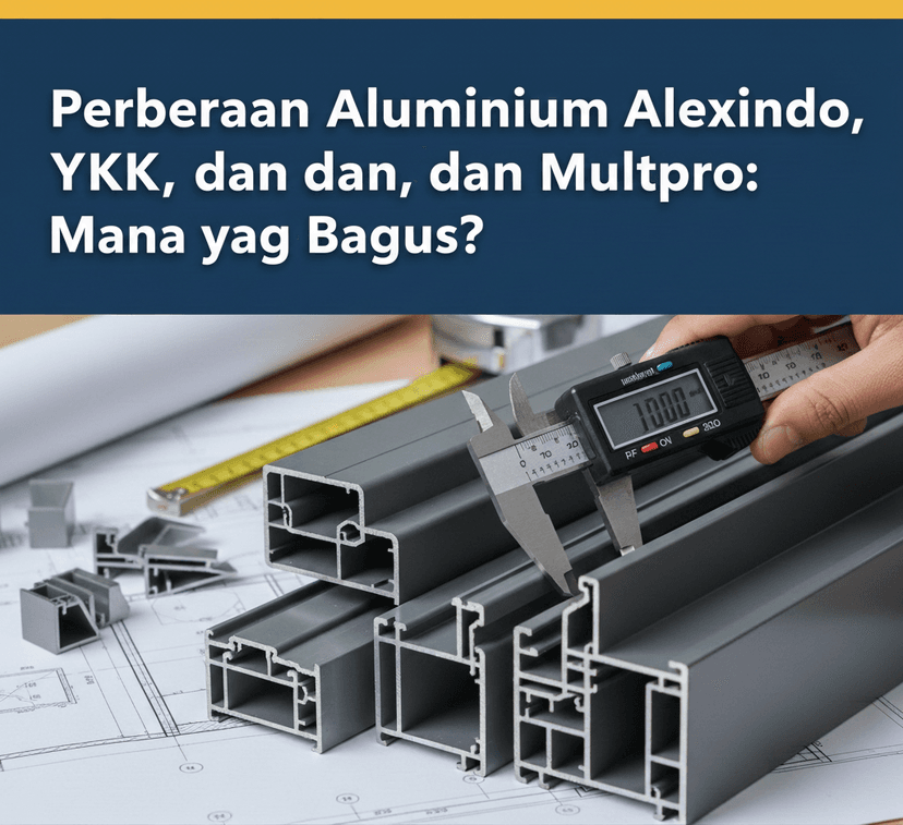Perbedaan Aluminium Alexindo, YKK, dan Multipro: Mana yang Bagus?