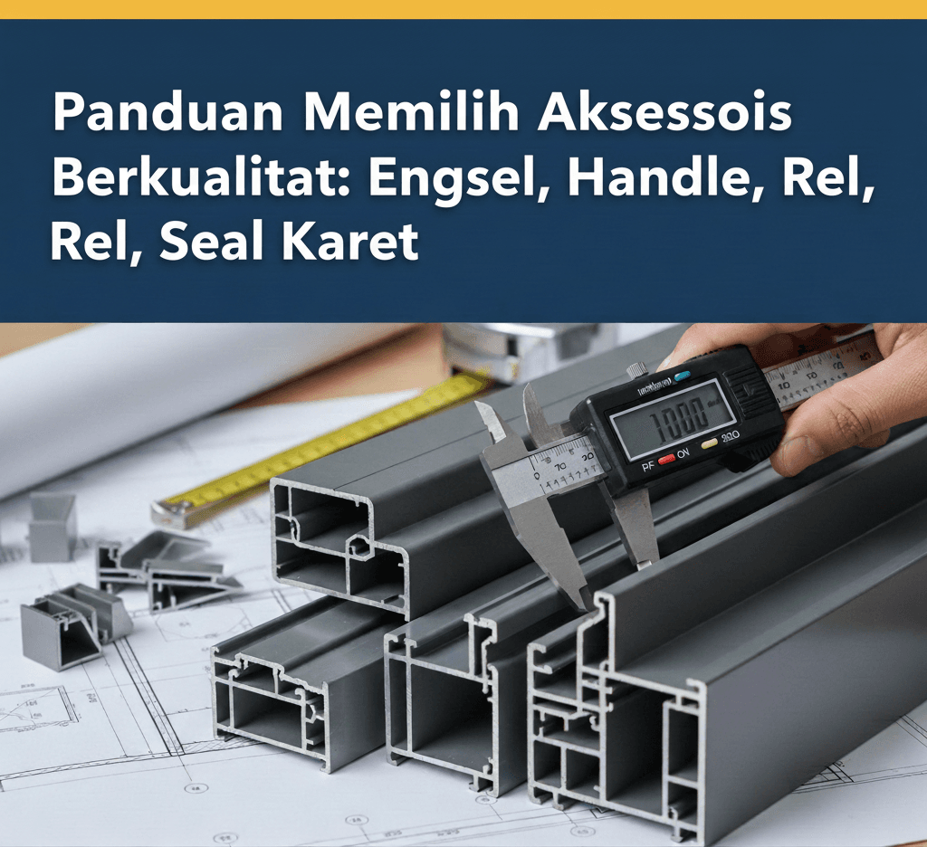Panduan Memilih Aksesoris Berkualitas: Engsel, Handle, Rel, Seal Karet