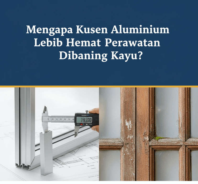 Mengapa Kusen Aluminium Lebih Hemat Perawatan Dibanding Kayu?