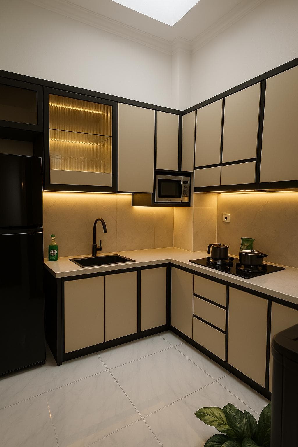 Modern Kitchen Set Aluminium (Anti-Rayap)